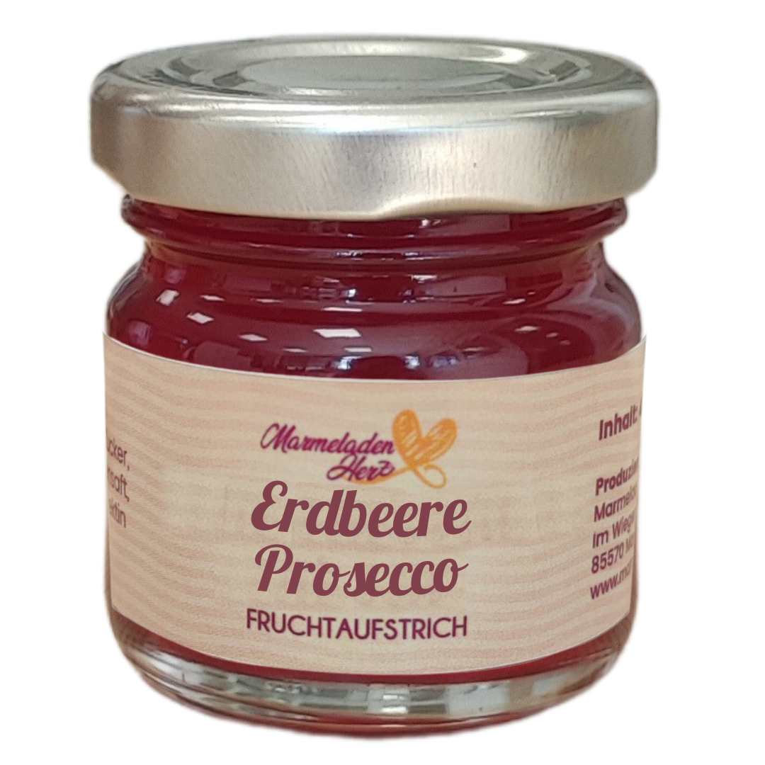 Erdbeere Prosecco Fruchtaufstrich Mini 40 g
