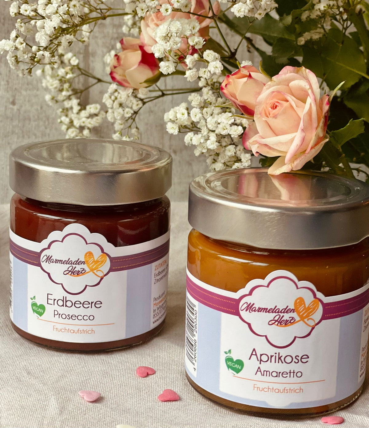 Geschenkset Marmelade Duo mit Alkohol