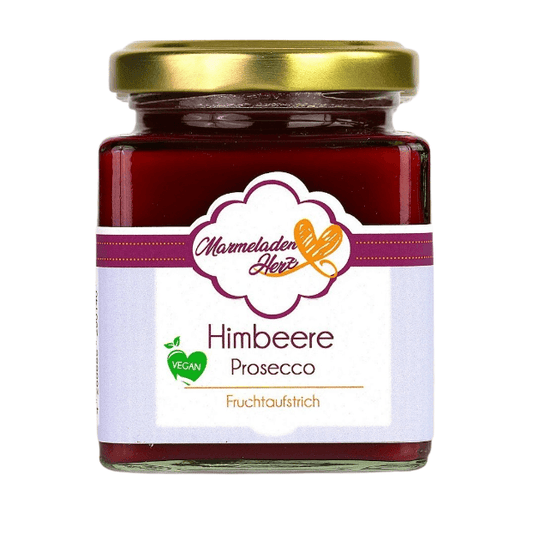 Himbeere Prosecco Fruchtaufstrich - Marmeladenherz