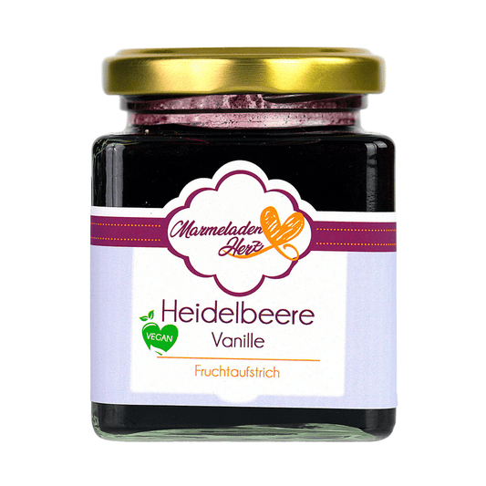 Heidelbeere Vanille Fruchtaufstrich - Marmeladenherz