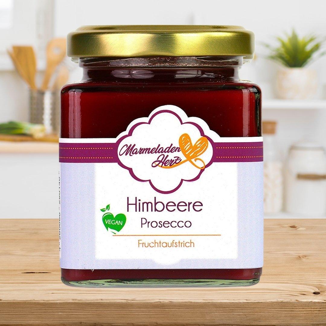 Himbeere Prosecco Fruchtaufstrich - Marmeladenherz
