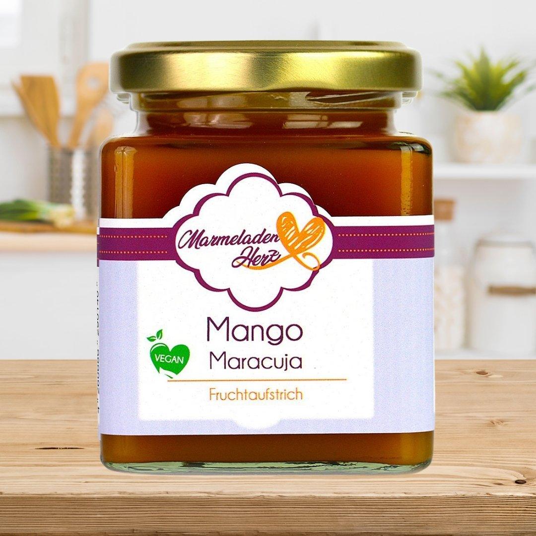 Mango Maracuja Fruchtaufstrich - Marmeladenherz